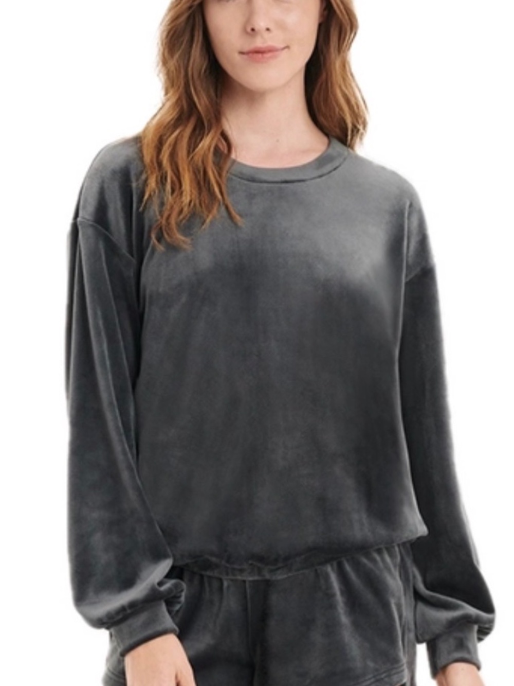 UGG Ultrasoft Set Shanara Crewneck and Francey Pant Ink Black Size XL Brand NEW
